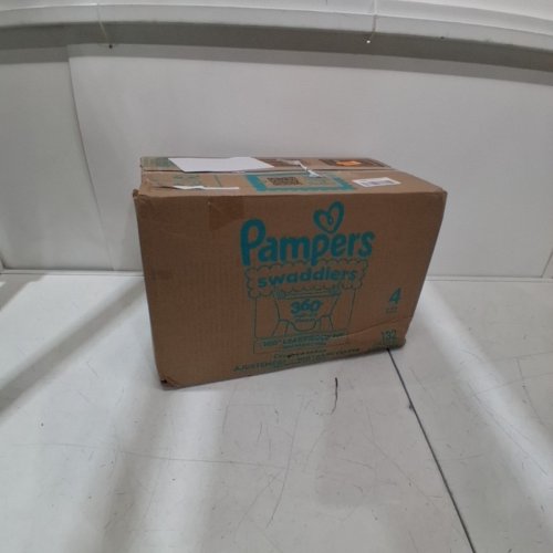 132PK PAMPERS SWADDLERS DISPOSABLE DIAPERS - SIZE 4 image 4