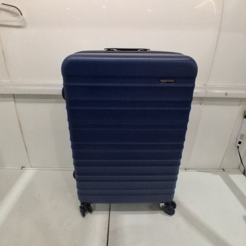 AMAZON BASICS HARDSIDE LARGE CHECKED LUGGAGE - 30" - NAVY BLUE image 2