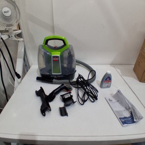 BISSELL LITTLE GREEN PORTABLE DEEP CLEANING VACUUM - 37OZ TANK MAX - GREEN/GREY (MODEL : 2513B) image 3