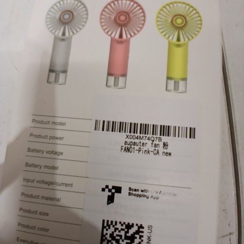AUPAUTER PORTABLE MINI MISTING SPRAY FAN, SMALL & POWERFUL - PINK image 2