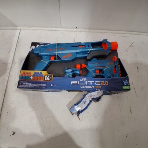 3PC NERF ELITE 2.0 LOADOUTSET BLASTER PACK - TECHNICIAN DS-2 / QUADFIRE QS-4 & ACE SD-1 BLASTERS - BLUE (MODEL: 2414317) image 2