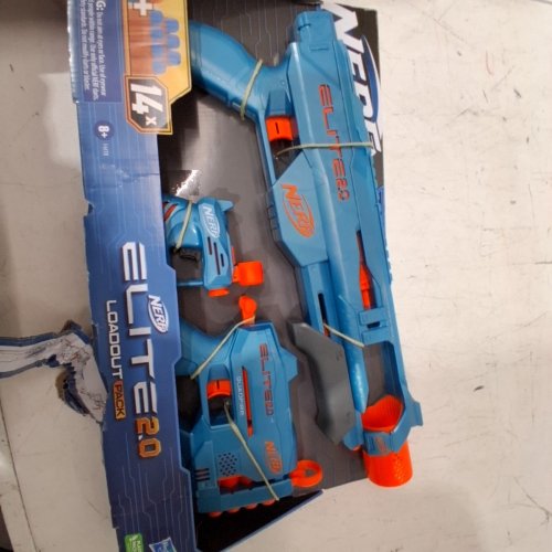 3PC NERF ELITE 2.0 LOADOUTSET BLASTER PACK - TECHNICIAN DS-2 / QUADFIRE QS-4 & ACE SD-1 BLASTERS - BLUE (MODEL: 2414317) image 3
