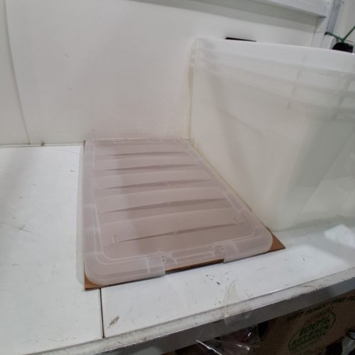 4PK IRIS STACK & PULL BOX, MULTI-PURPOSE STORAGE BIN - 72 QT/EACH - CLEAR (MODEL: TB-62) image 4