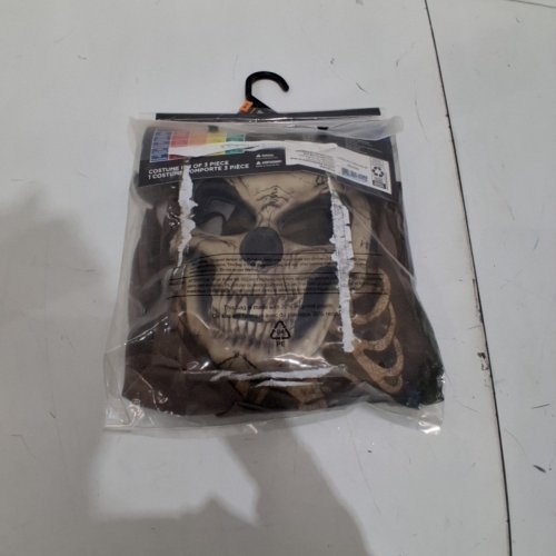 4PC CELEBRATE! BOYS ROTTING SKELETON COSTUME -MEDIUM (8-10) BLACK image 4