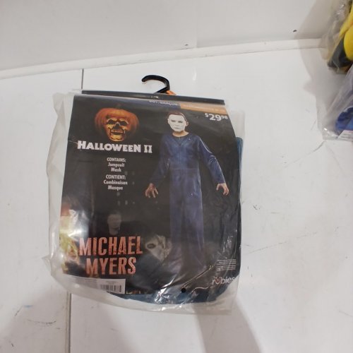 2PC BOY'S RUBIES MICHAEL MYERS HALLOWEEN COSTUME - MEDIUM 8-10 - BLUE image 3