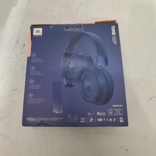 JBL TUNE 520BT WIRELESS ON-EAR HEADPHONES WITH BUILT-IN MICROPHONE AND FOLDABLE DESIGN - BLUE image 5