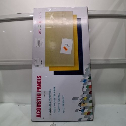 6PK UMIACOUSTICS ACOUSTIC PANELS - 47" X 23" - WHITE image 4