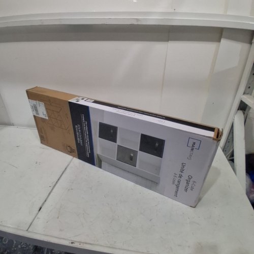 MAINSTAYS MORDERN WOODEN 6-CUBE STORAGE ORGANIZER, 35.39" X 23.7" X 11.73" - WHITE (MODEL: HS2017-743WTE) image 4