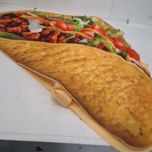 ADULT SINCERE PARTY REALISTIC SLIP ON TACO COSTUME - MEDIUM image 2