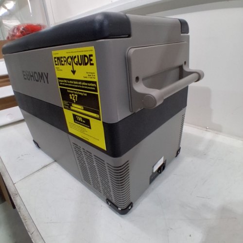 EUHOMY PORTABLE ELECTRIC COOLER WITH CAR PLUG - 47QT - GREY/BLACK (MODEL: ‎CF001-45GR-CAEH) image 5