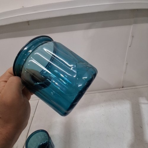 2PK SELF WATERING PLANTER WITH WATER WICK - 4.5" X 4" - BLUE/WHITE image 4