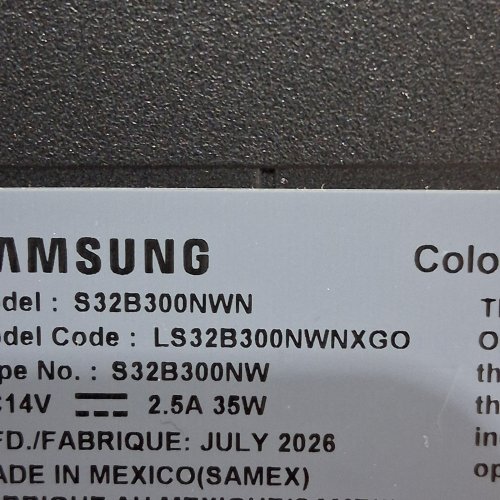 SAMSUNG 32" FHD 75HZ LED 1080HD FREESYNC MONITOR - BLACK (MODEL: LS32B300NWNXGO) image 8