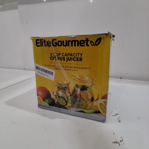 ELITE GOURMET ELECTRIC CITRUS JUICER -2 CUP- WHITE (MODEL:ETS-411) image 5