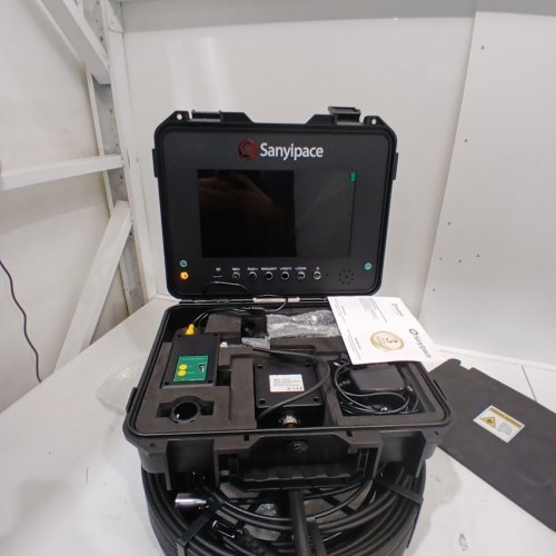 SANYIPACE 10" PROFFESSIONAL GRADE PLUMBING & SEWER INSPECTION CAMERA WITH SELF-LEVELING & METER COUNTER, 145* WIDE ANGLE LENS (1080P) - 50M (165FT) WITH BRIEFCASE - (MODEL: S840DSM) image 6