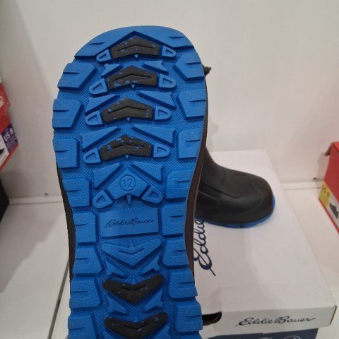 BOY'S EDDIE BAUER INSULATED WINTER BOOTS - 12 - BLUE/BLACK (STYLE: 1315104) image 3