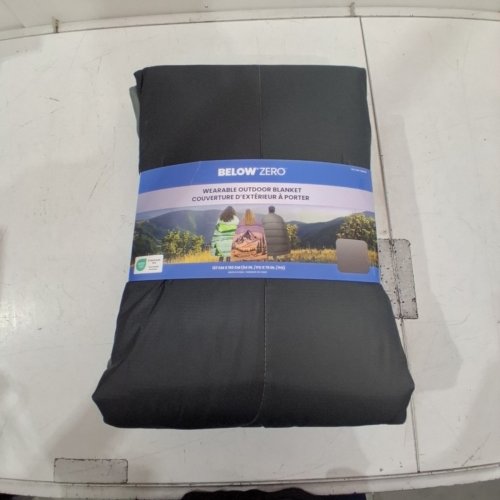 BELOW ZERO BELOW ZERO 2-IN-1 WEARABLE HOODED OUTDOOR BLANKET - 54" × 76" - GREY FADE (MODEL: 1896292) image 2