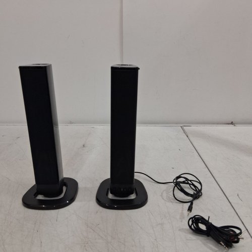 2PC DETACHABLE 3D WIRELESS HOME THEATRE MINI SOUNDBARS - 9' - BLACK (MODEL: BS-36) image 3