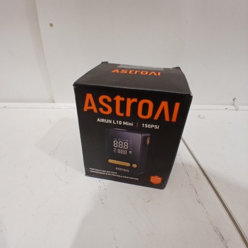ASTROAI PORTABLE CAR AIR PUMP - 150 PSI; 55W; 2000 MAH - BLACK (MODEL: AIRUN L10 MINI) image 4