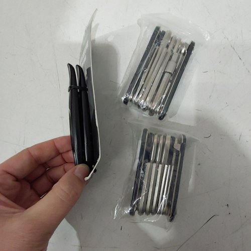 ROCKBROS 16-IN-1 MULTI-FUNCTION BIKE TOOL KIT - ALLEN WRENCH, TIRE LEVERS, SOCKETS - BLACK/SILVER image 3