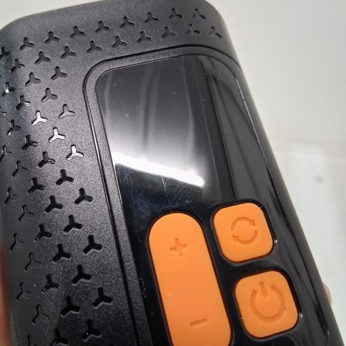 PORTABLE BIKE TIRE INFLATOR - 5 V/1A, 3-160 PSI - BLACK / ORANGE (MODEL: A5) image 5