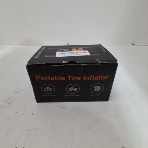 PORTABLE BIKE TIRE INFLATOR - 5 V/1A, 3-160 PSI - BLACK / ORANGE (MODEL: A5) image 6