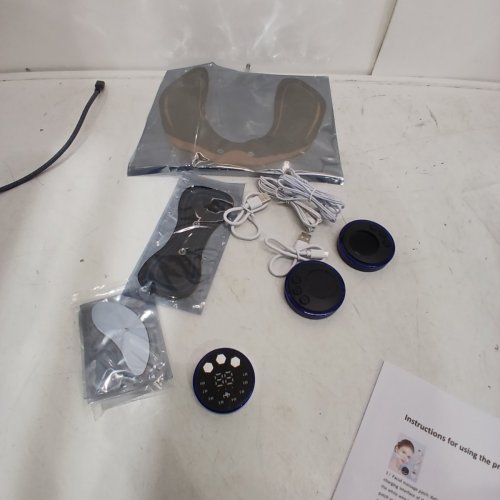 SMART BODY-TRAINING FACIAL MUSCLE TONER DEVICE, MICROCURRENT DOUBLE CHIN REMOVER - BLACK & BLUE image 2