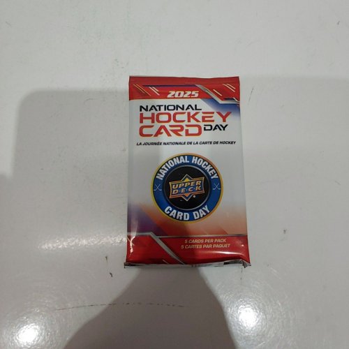 5PK UPPER DECK 2025 NATIONAL HOCKEY CARD DAY TRADING CARD PACK image 2