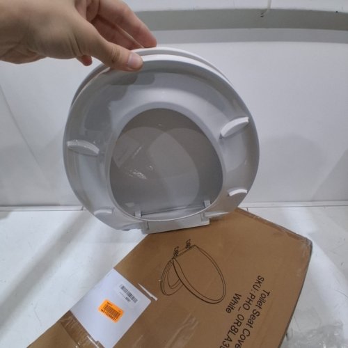 GARVEE SLOW CLOSE TOILET SEAT COVER - 19" - WHITE (MODEL: PHO_0R8LA399) image 4