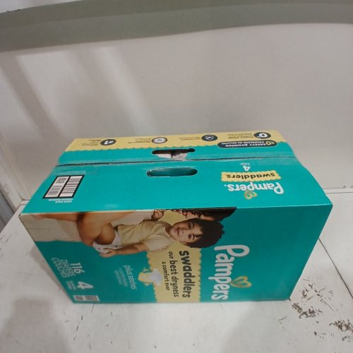 114PK PAMPERS SWADDLERS DISPOSABLE DIAPERS - SIZE 4 image 3
