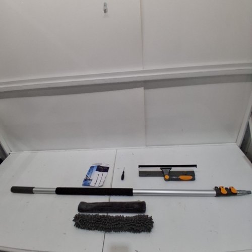 BESTNFLY TELESCOPIC POLE WINDOW SQUEEGEE KIT - 12FT - BLACK / ORANGE image 3