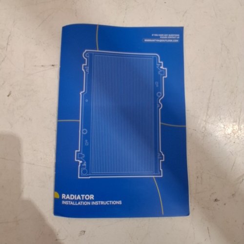 AFTERMARKET ALUUMINUM AUTOMOTIVE RADIATOR - FITS SELECT MODELS - SILVER/BLACK image 4