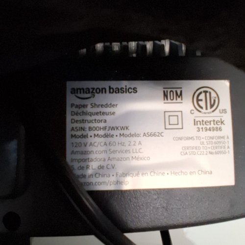 AMAZON BASICS 6-SHEET MICRO-CUT PAPER SHREDDER - BLACK image 5