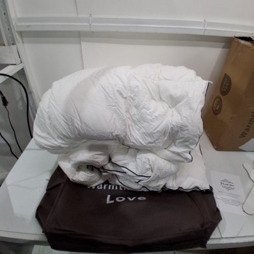 SWITTE GOOSE DOWN/FEATHER DUVET COMFORTER - KING SIZE 106" X 90" - WHITE image 2