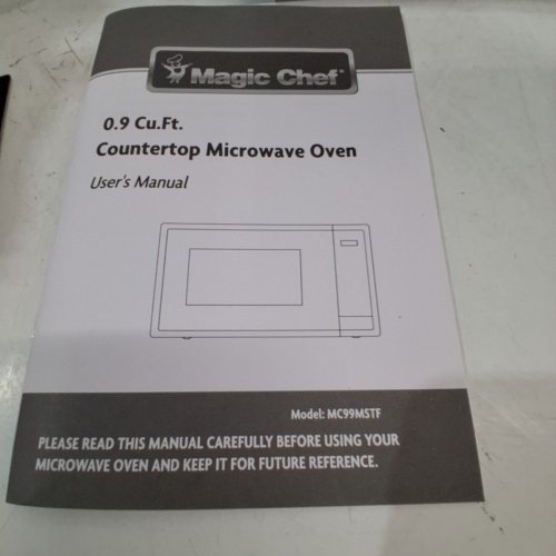 MAGIC CHEF COUNTERTOP DIGITAL TOUCH MICROWAVE - 900W, 0.9 CUBIC FT - STAINLESS (MODEL: MC99MSTF) image 4