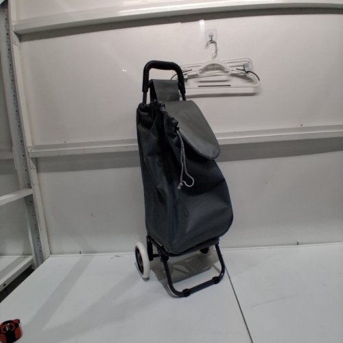 WHEELED FOLDING MULTI-PURPOSE TROLLEY WITH BAG - 22" - BLACK/GREY image 3