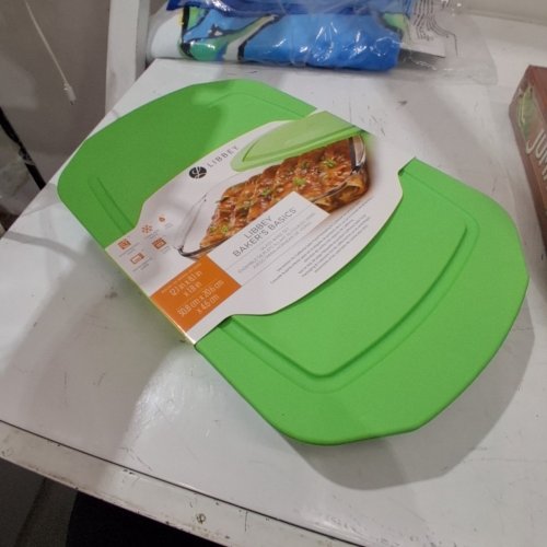 2PC LIBBEY GLASS BAKEWARE SET - 12" X 8" X 1.8" - GREEN (ITEM: 56983) image 3