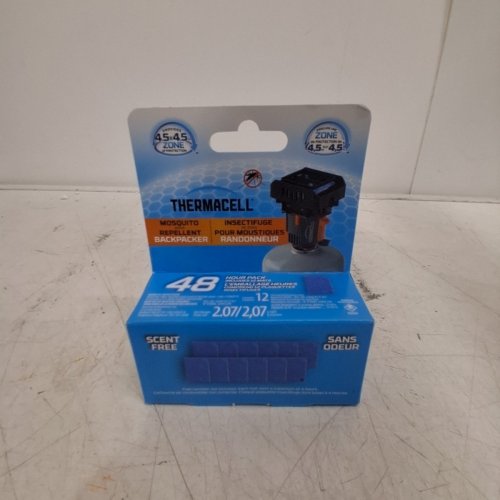 12PK THERMACELL BUTANE MOSQUITO AREA REPELLENT MAT REFILLS - 48HR image 2