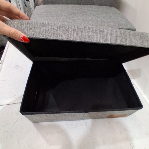 COZY KISS 4-STEP SPACE-SAVING STORAGE PET STAIRS - GREY image 3