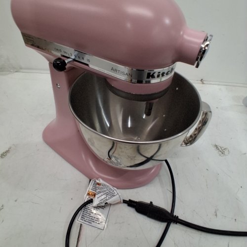 KITCHENAID ARTISAN 5QT TILT-HEAD STAND MIXER WITH 5 PREMIUM ACCESSORY PACK - MATTE DRIED ROSE (MODEL: KSM150PSDR) image 2