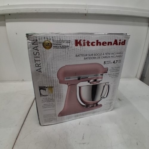 KITCHENAID ARTISAN 5QT TILT-HEAD STAND MIXER WITH 5 PREMIUM ACCESSORY PACK - MATTE DRIED ROSE (MODEL: KSM150PSDR) image 5