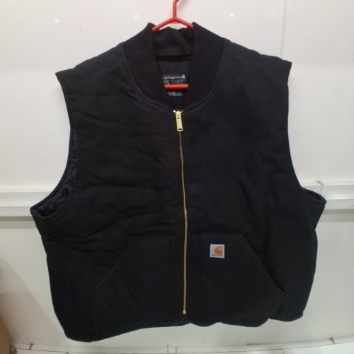 MEN'S CARHARTT ARCTIC QUILT LINED DUCK VEST - 2XL - BLACK (MODEL:0V0001-M) image 2
