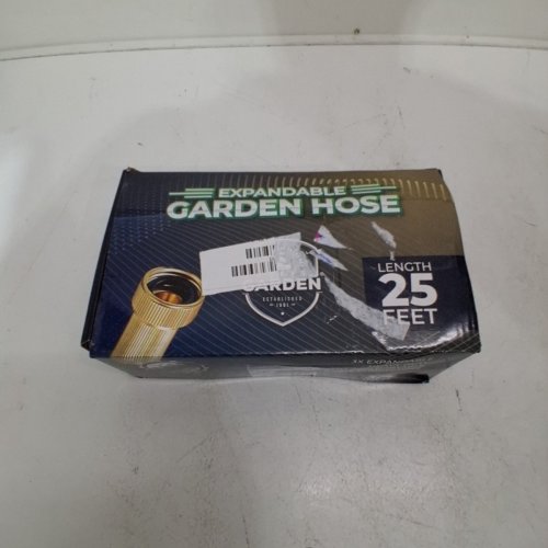 JOEYS GARDEN 3/4" EXPANDABLE GARDEN HOSE WITH 8-PATTERN NOZZLE - 25FT - BLACK/GREEN (MODEL: JB25) image 3