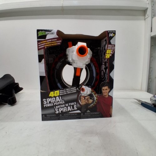 ZING SPORTZ SPIRAL POWER POPPER - 65FT RANGE / 20M - WHITE / ORANGE image 2