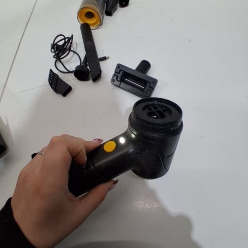 CORDLESS PORTABLE HANDHELD VACUUM CLEANER BLOWER - 21000PA, 4-IN-1, LED LIGHTS - GREY/YELLOW (MODEL: LT-145) image 2