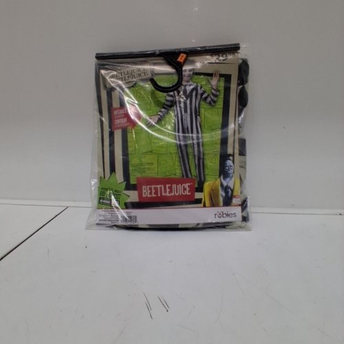 KIDS RUBIES BEETLEJUICE COSTUME -LARGE 10/12 - BLACK / WHITE (MODEL: 1001534) image 3