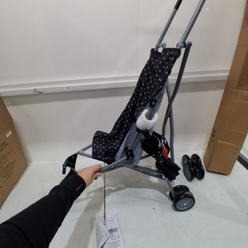 COSCO KIDS UMBRELLA STROLLER WITH CANOPY - 40LB MAX - LITTLE FLETCHER/BLACK (MODEL: 01218CLFL) image 2