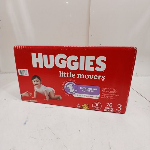 76PK HUGGIES LITTLE MOVERS DIAPERS OUTSTANDING ACTIVE FIT - SIZE 3 - DISNEY LION KING image 2