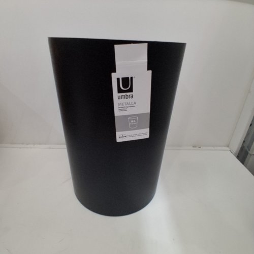 UMBRA METALLA PLASTIC TRASH CAN - 18L (4.75GAL) - BLACK (MODEL: 082870-224-A61) image 2