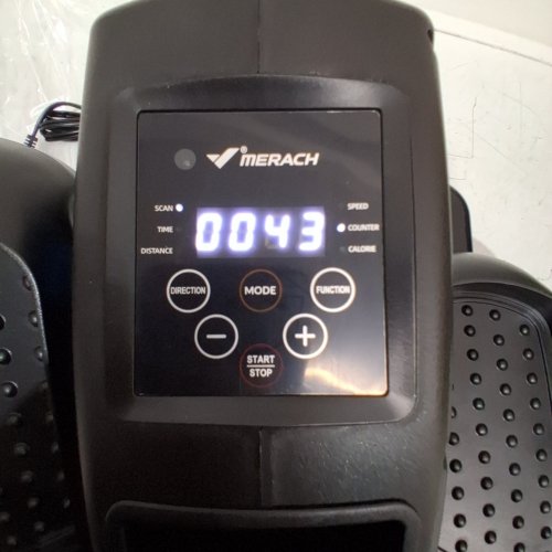 MERACH UNDER DESK ELLIPTICAL MACHINE WITH 12 ADJUSTABLE SPEEDS - BLACK/BLUE (MODEL: MR-E34B1) image 2