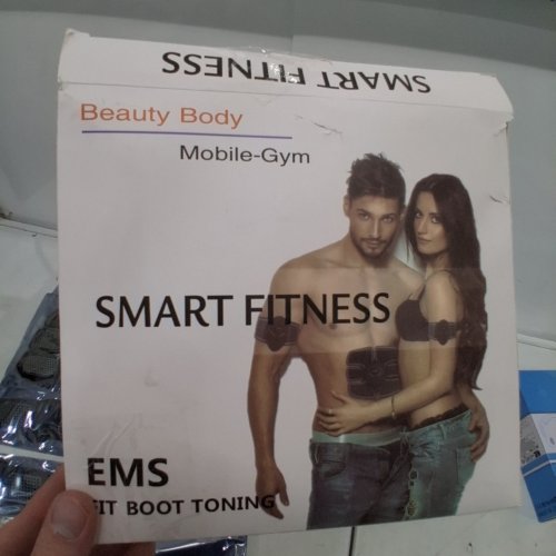 10PC JENYLU TENS AND MUSCLE STIMULATOR - AB STIMULATOR - BLACK image 3